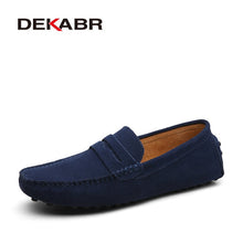 Load image into Gallery viewer, DEKABR Size 49 Men Casual Shoes Fashion Men Shoes Genuine Leather Men Loafers Moccasins Slip On Men's Flats Male Driving Shoes