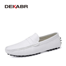 Load image into Gallery viewer, DEKABR Size 49 Men Casual Shoes Fashion Men Shoes Genuine Leather Men Loafers Moccasins Slip On Men's Flats Male Driving Shoes