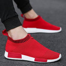 Load image into Gallery viewer, Cork Men Shoes  Sneakers Men Breathable Air Mesh Sneakers Slip on Summer Non-leather Casual  Lightweight Sock Shoes Men Sneakers